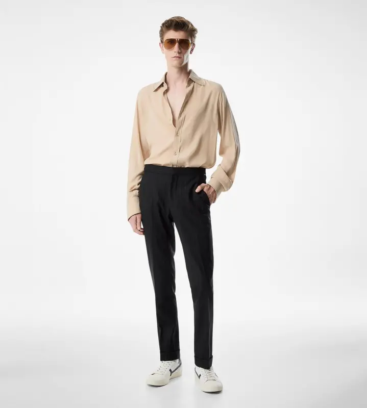 CREPE SATIN SLIM FIT SHIRT online